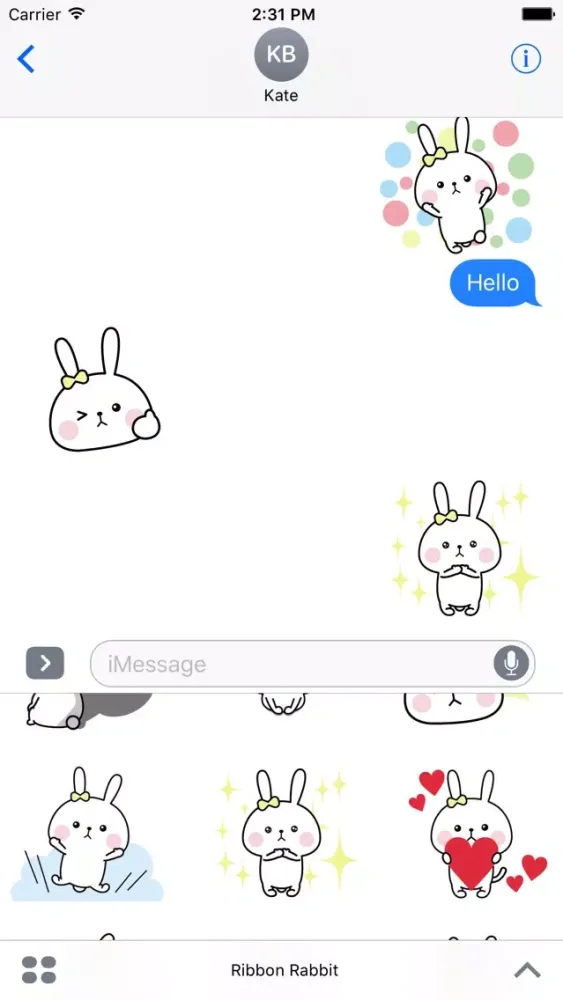 Ảnh chụp màn hình của Ribbon Rabbit