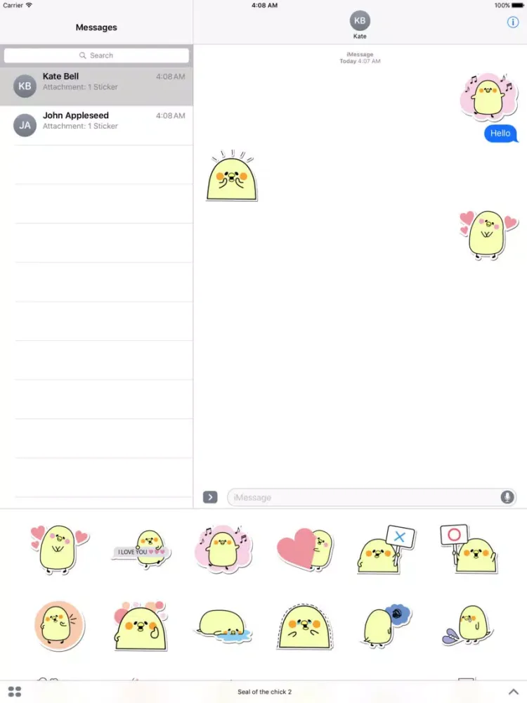 Tangkapan skrin Seal of the chick 2 iPad 