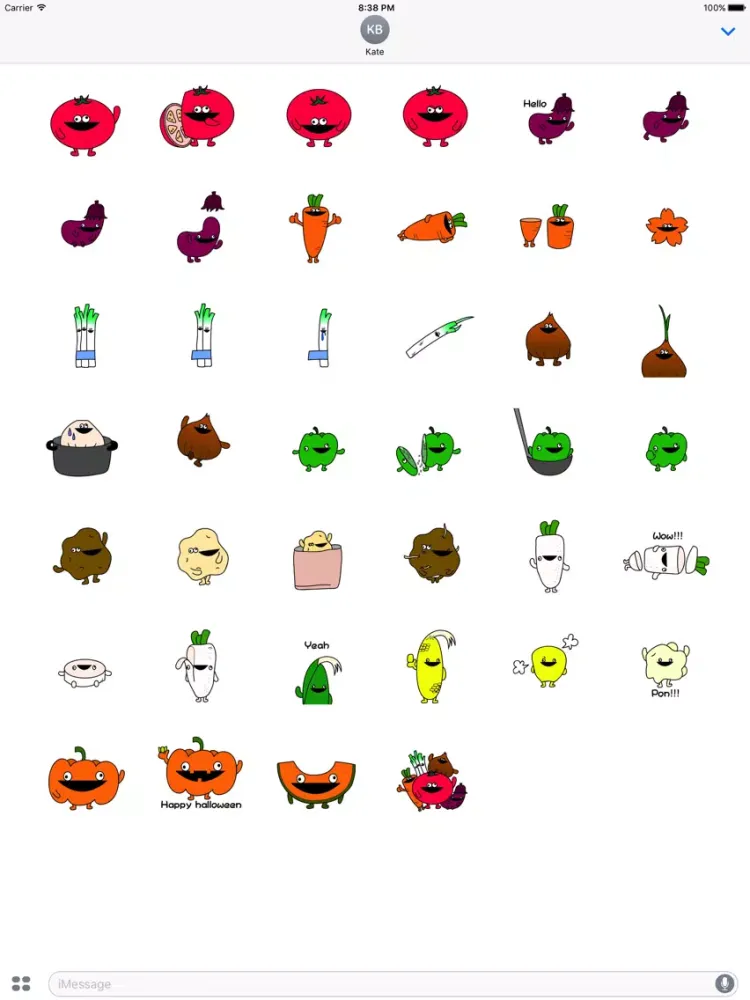 Tangkapan layar Strange vegetables iPad 
