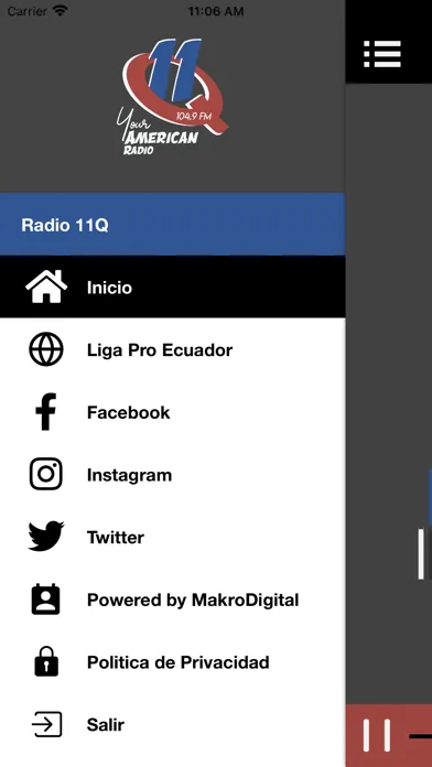Radio 11Q應用截圖