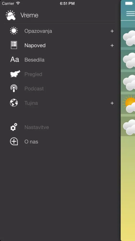 Скриншоты Vreme Lite