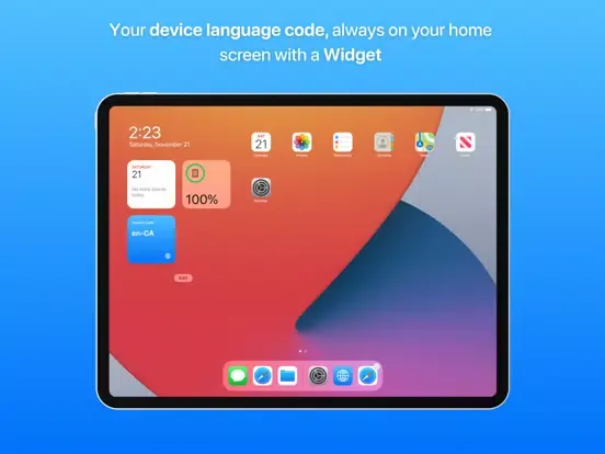 Tangkapan skrin Locale: System ISO Codes iPad 