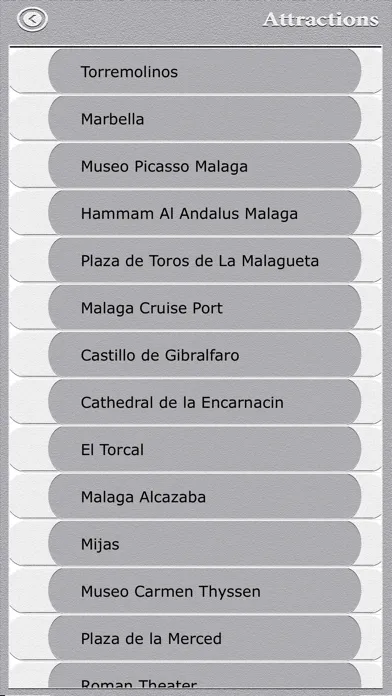 Tangkapan skrin Malaga City Guide
