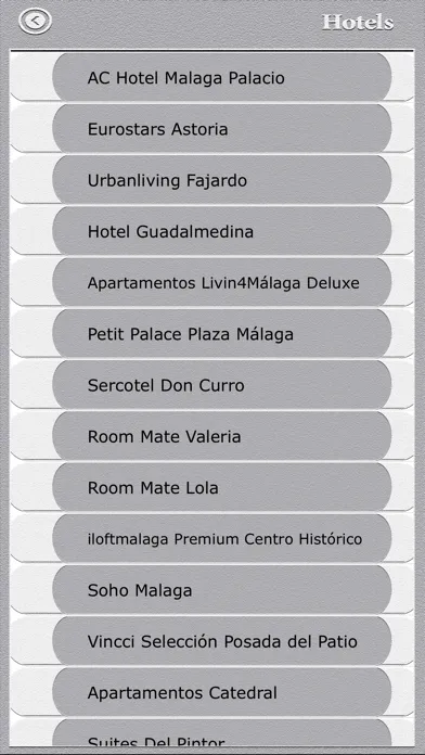 Tangkapan skrin Malaga City Guide