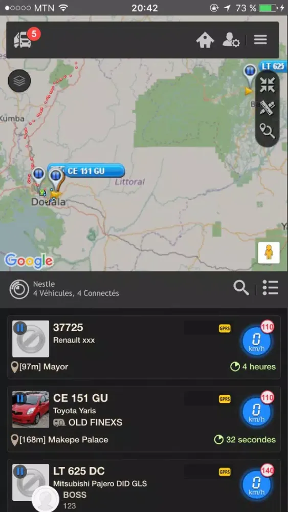 Malambi GPS Fleet Manager应用截图