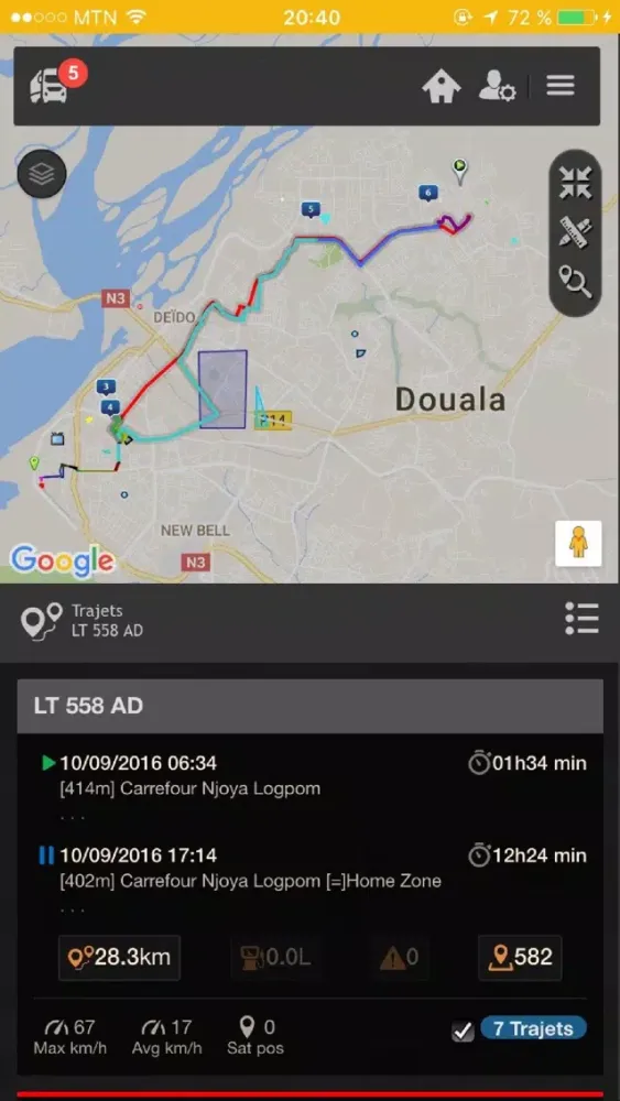 Malambi GPS Fleet Manager应用截图