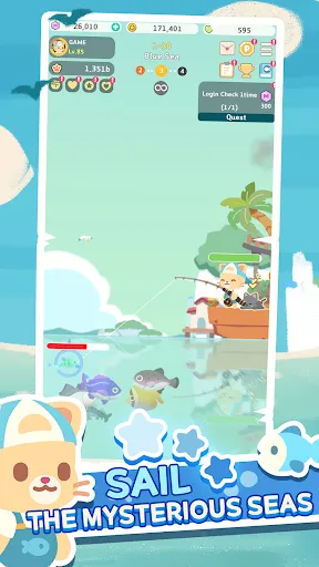 Screenshot di Idle Fishing: All Blue
