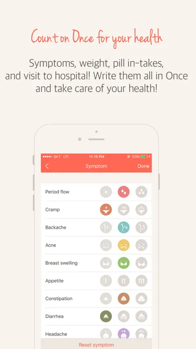 صور Once(A special period tracker)