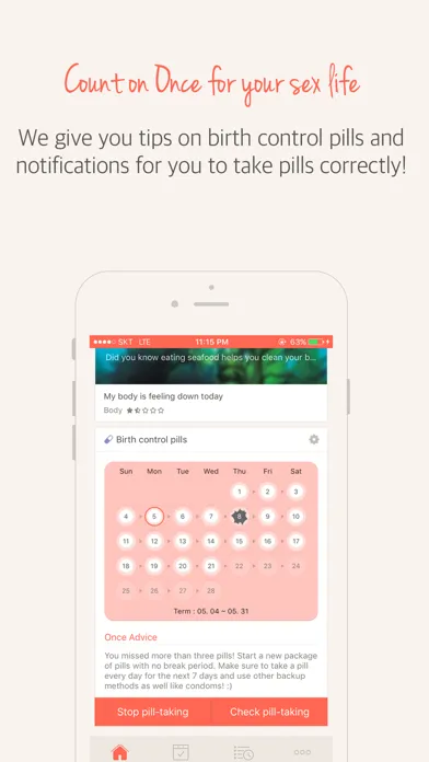 صور Once(A special period tracker)