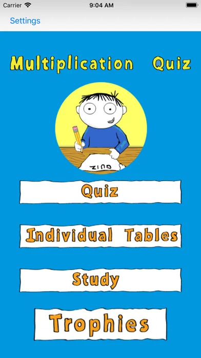 Multiplication-Quiz Screenshots