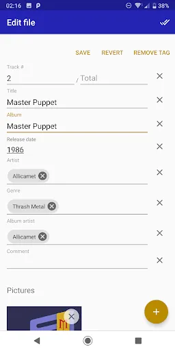 Edym audio tag editor應用截圖