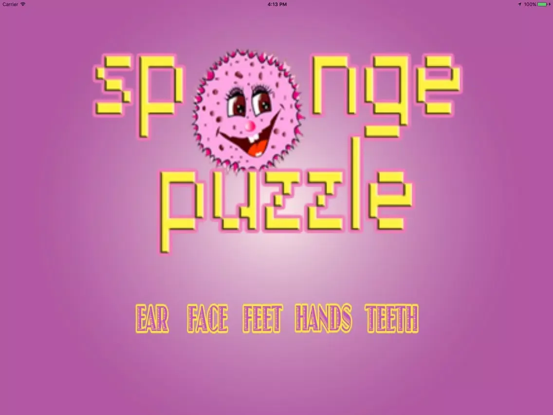 Baby Game - Sponge Puzzle iPad  スクリーンショット