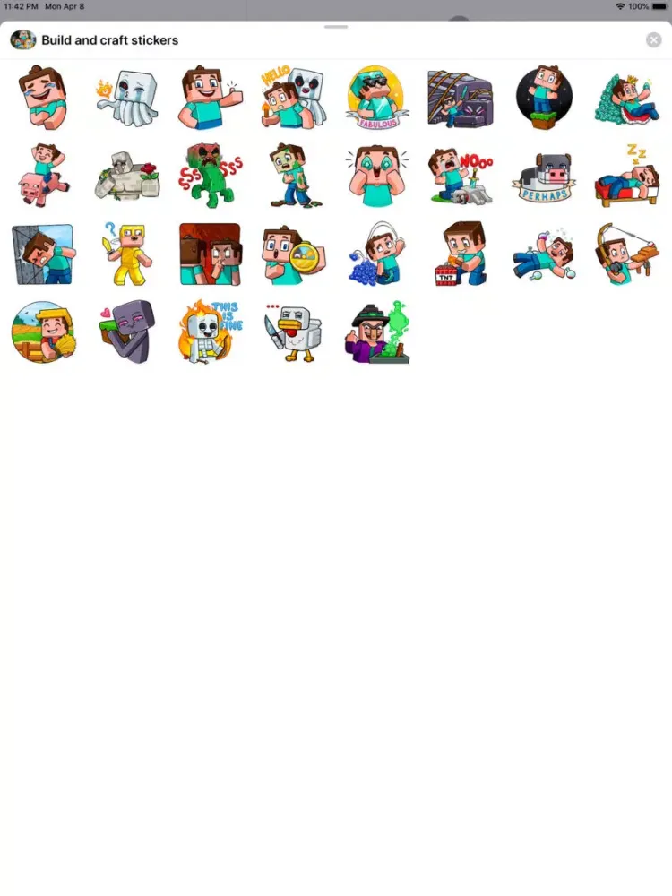 Screenshot di Build Block & Craft stickers iPad 