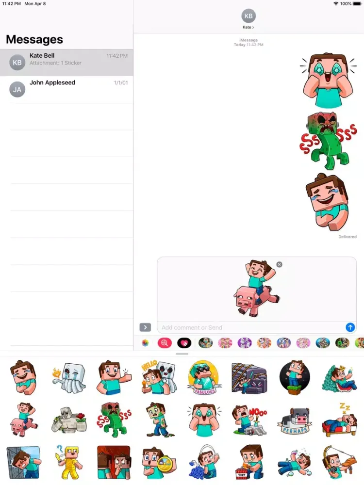 Screenshot di Build Block & Craft stickers iPad 