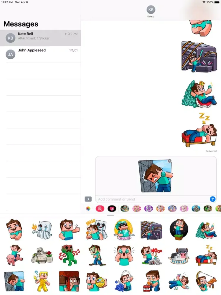 Screenshot di Build Block & Craft stickers iPad 