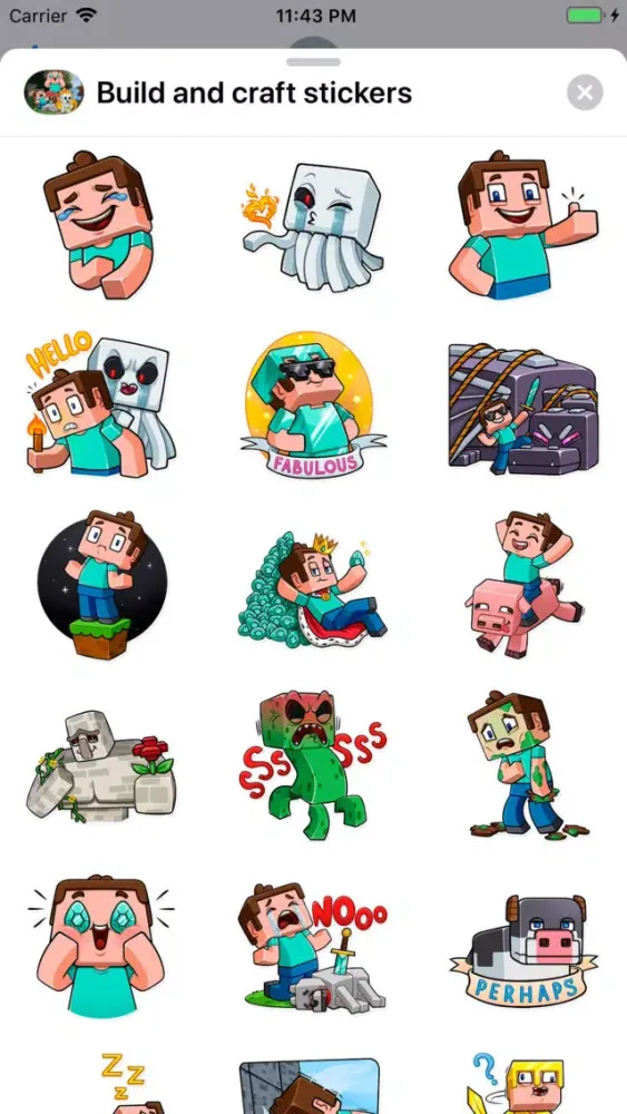 Screenshot di Build Block & Craft stickers
