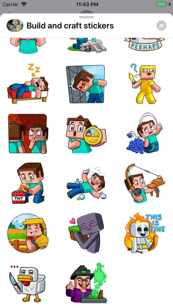 Screenshot di Build Block & Craft stickers