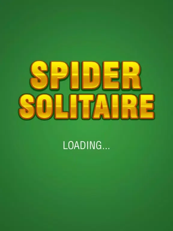 Ảnh chụp màn hình của Spider Solitaire Spider iPad 