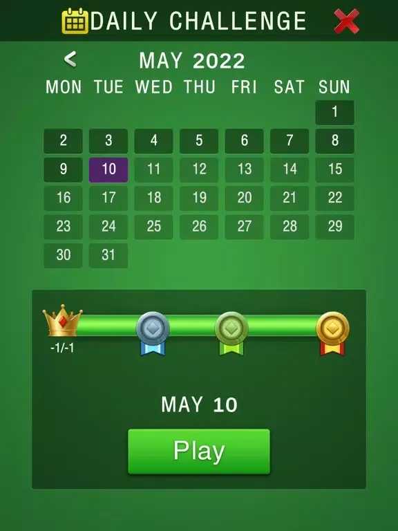 Ảnh chụp màn hình của Spider Solitaire Spider iPad 