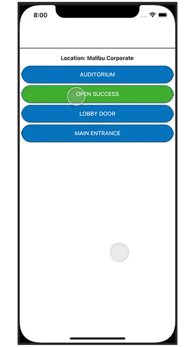 Zrzuty ekranu Malibu Mobile Credential