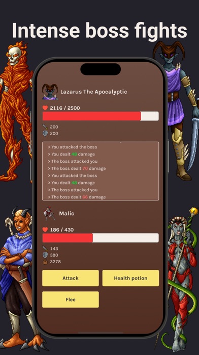 Zrzuty ekranu Malic's Legacy - Text RPG
