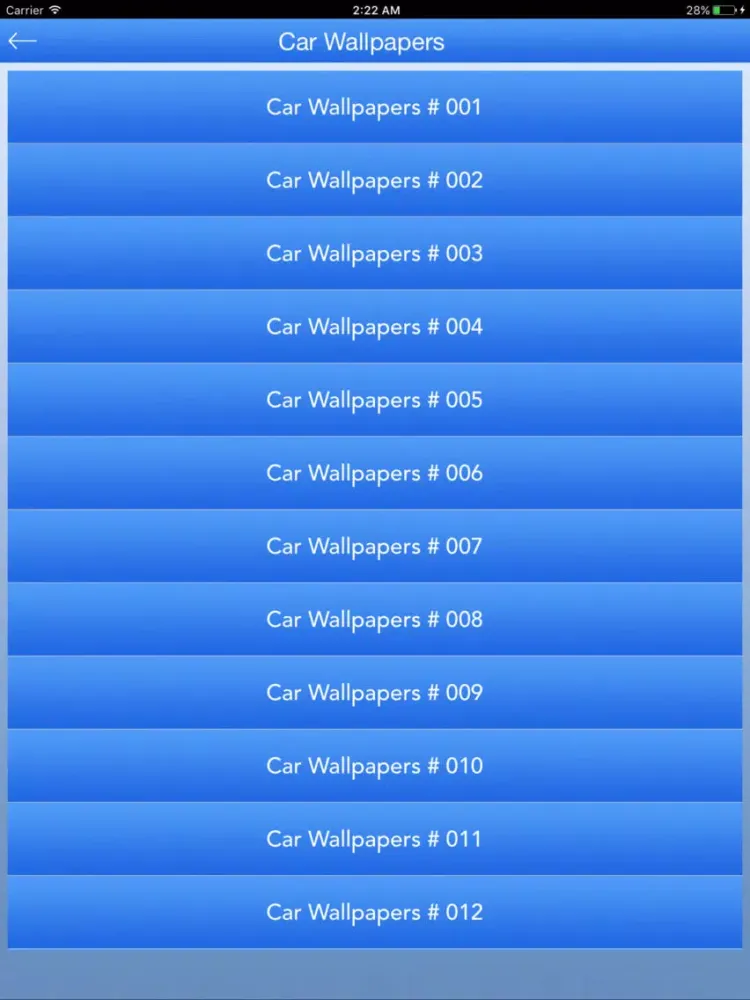 Best Car Wallpapers iPad  Screenshots