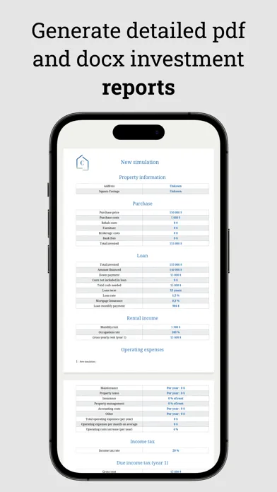 تصاویر CapLens - Rental ROI Analysis