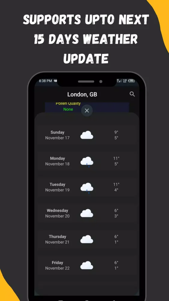 Weather Alert Forecast Pro Ekran Görüntüleri