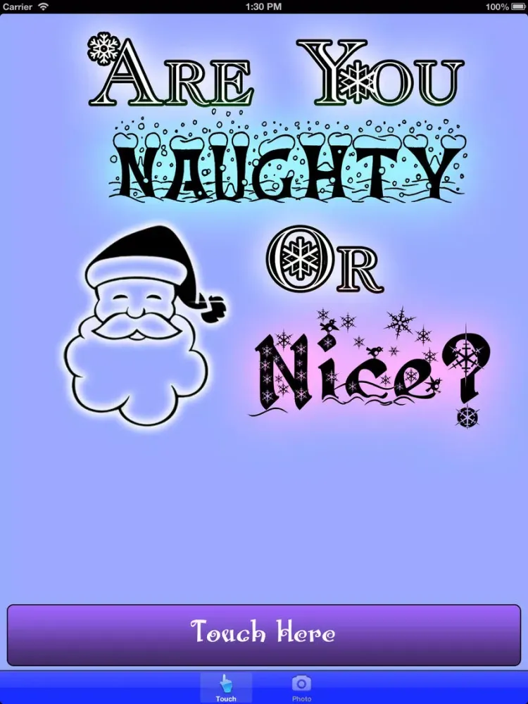 Capturas de tela do Santa Naughty or Nice Detector iPad 