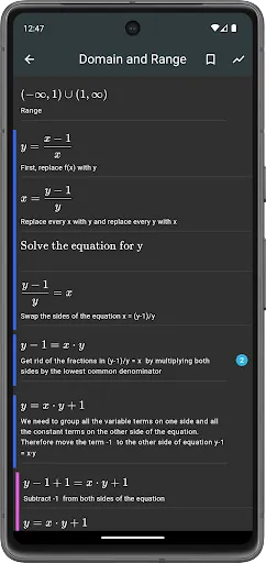Ảnh chụp màn hình của MalMath: Step by step solver