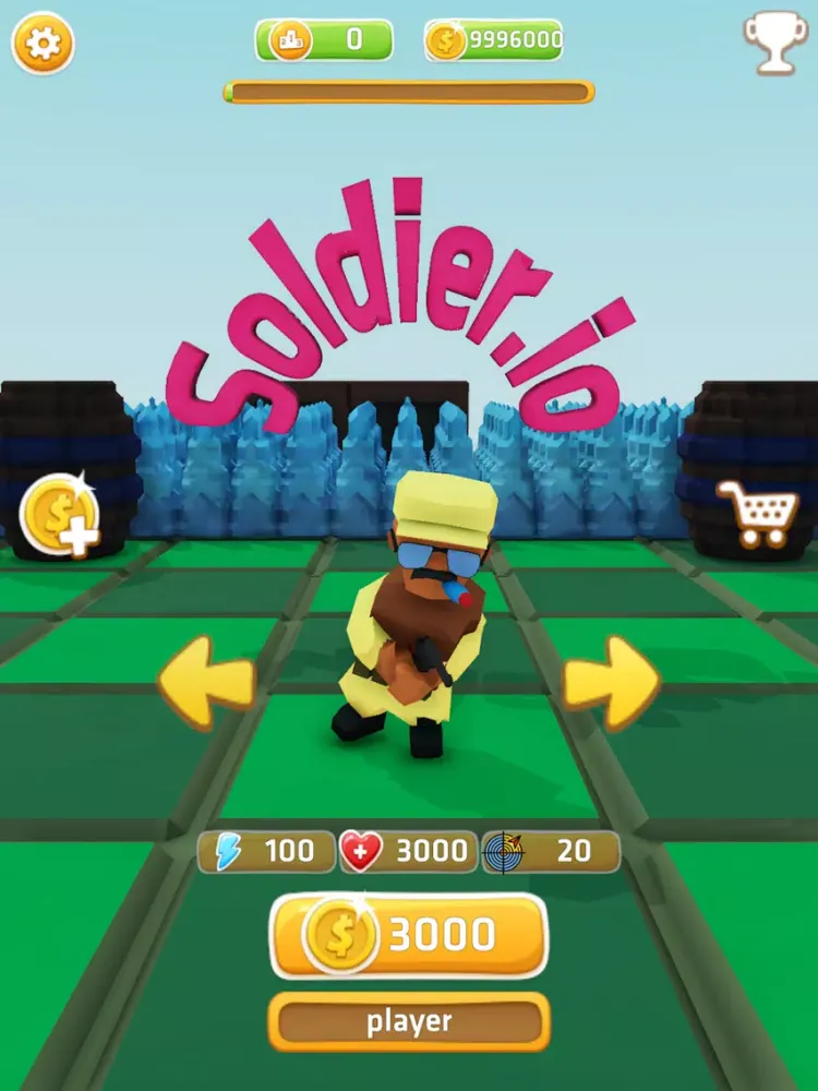 Soldier.io iPad  スクリーンショット