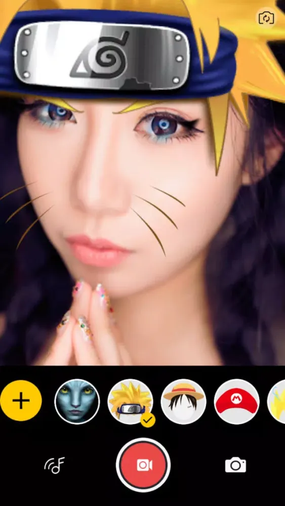 Cosplay Face Camera -Cartoon Filters Video Selfies应用截图