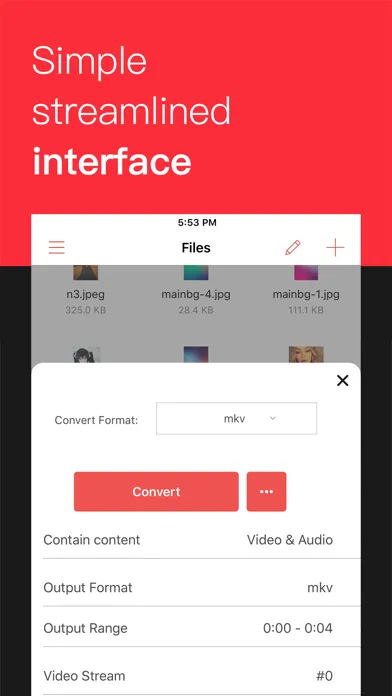 Tangkapan skrin iConv - Video & PDF Converter