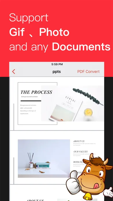 Tangkapan skrin iConv - Video & PDF Converter