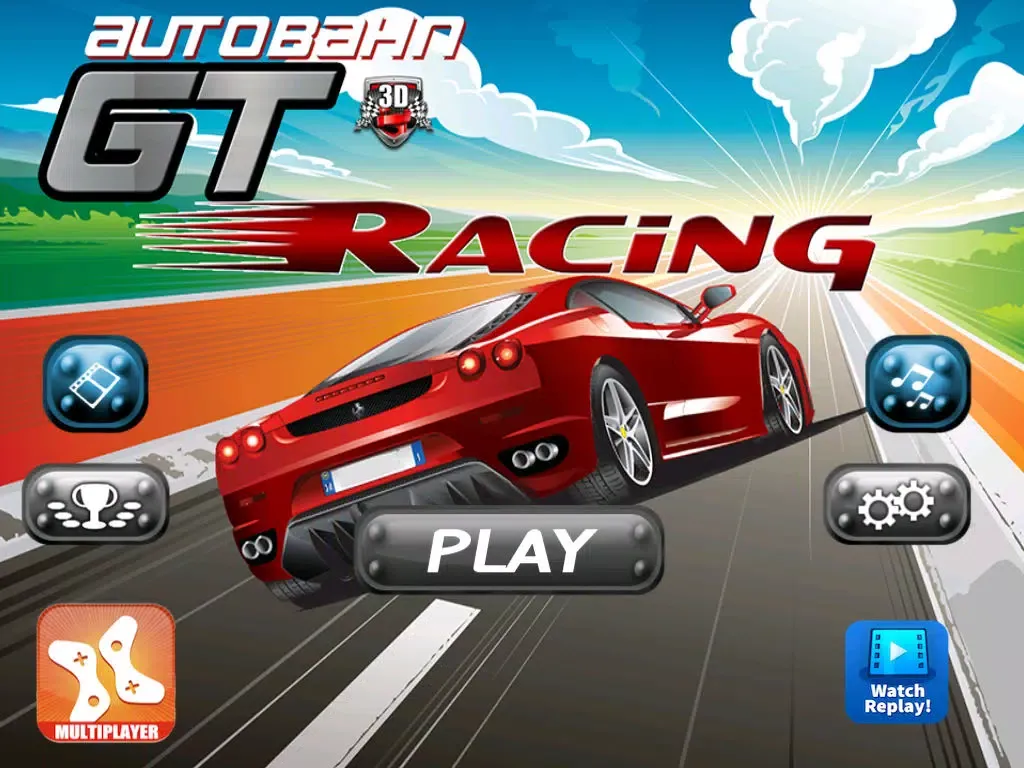 Autobahn GT Racing 3D - Free Multiplayer Race Game iPad  스크린샷