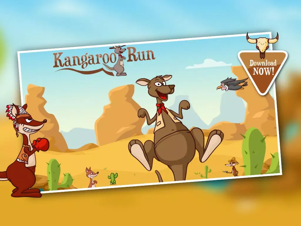 Kangaroo Run - Free Outback Jump Game iPad 應用截圖