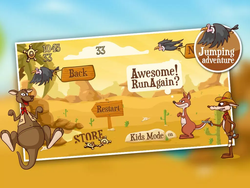 Kangaroo Run - Free Outback Jump Game iPad 應用截圖