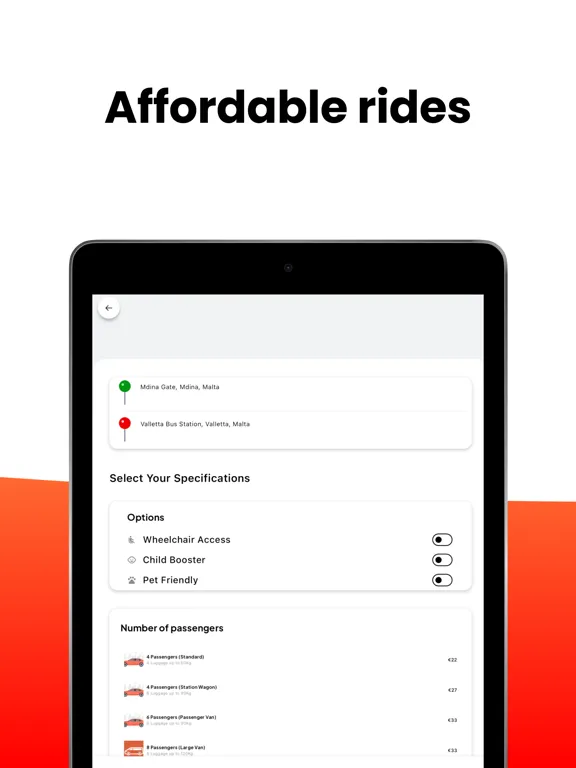 Malta Taxi Driver iPad  স্ক্রিনশট