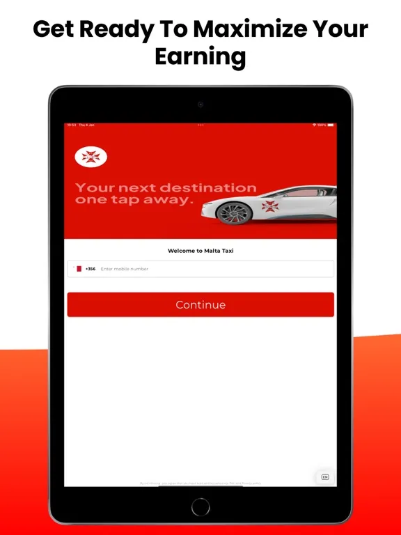 Malta Taxi Driver iPad  স্ক্রিনশট