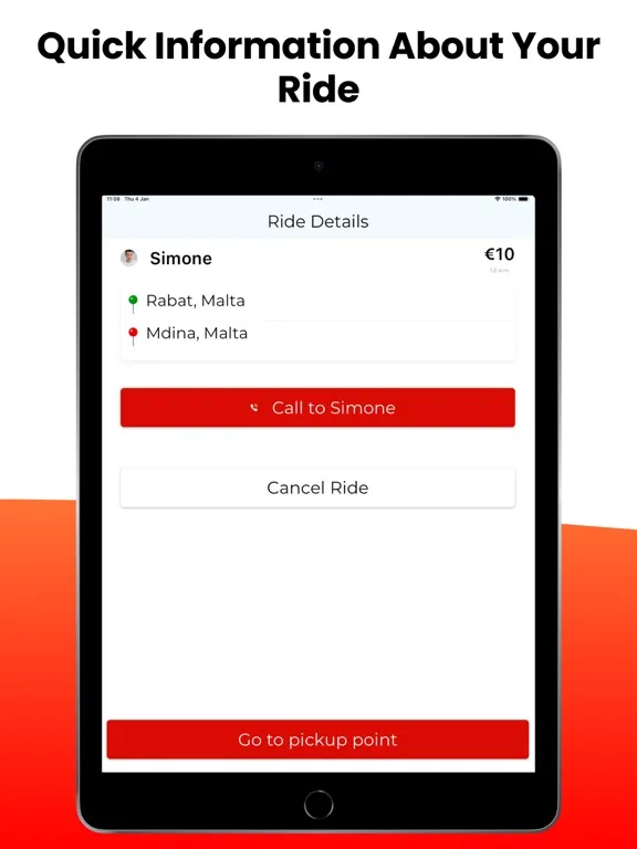 Malta Taxi Driver iPad  স্ক্রিনশট