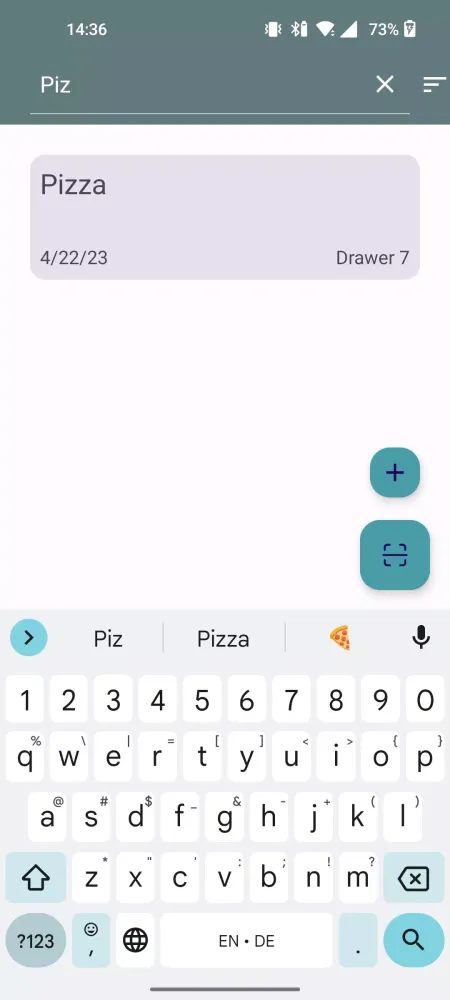 Freezer Manager Screenshots