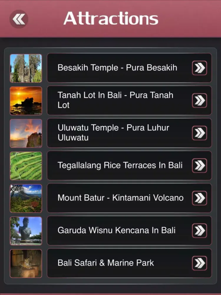 صور Bali Offline Explorer iPad 