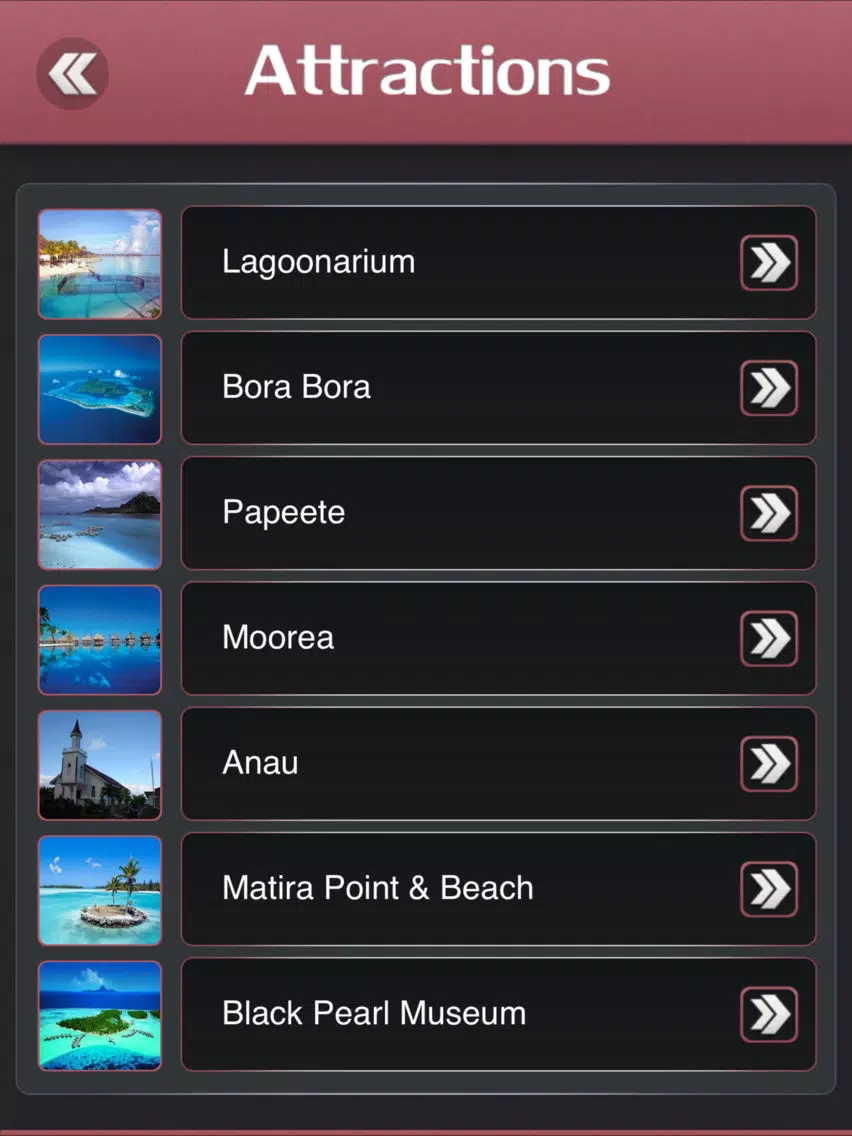Bora Bora Offline Explorer iPad  স্ক্রিনশট