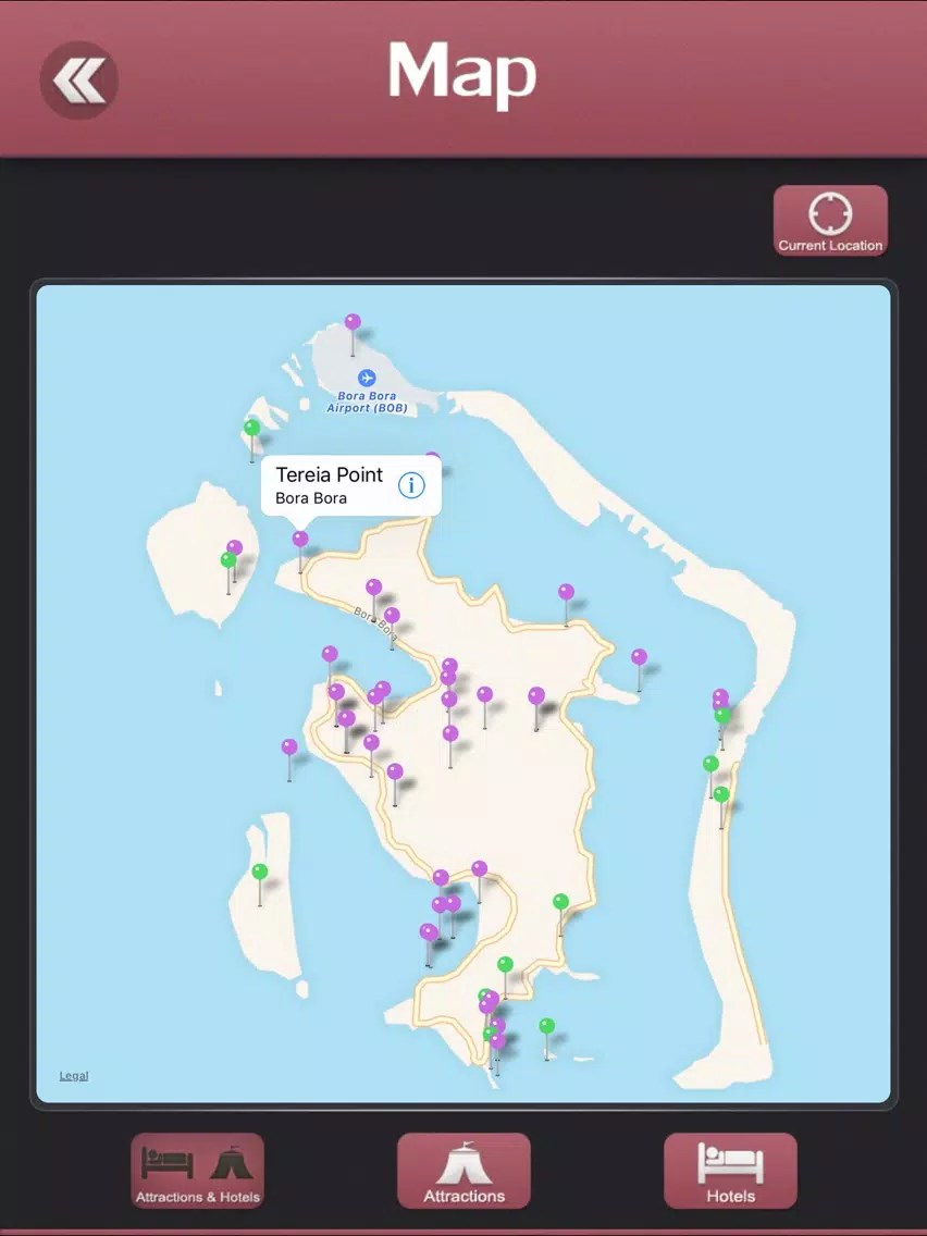 Bora Bora Offline Explorer iPad  স্ক্রিনশট