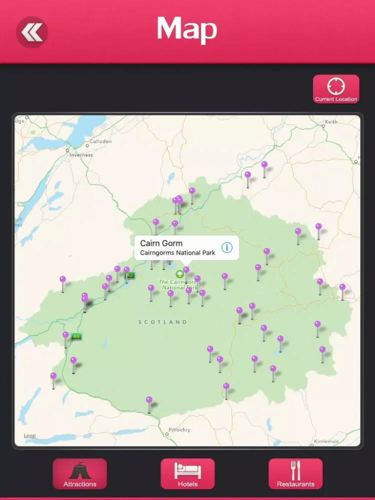Capturas de tela do Cairngorms National Park iPad 