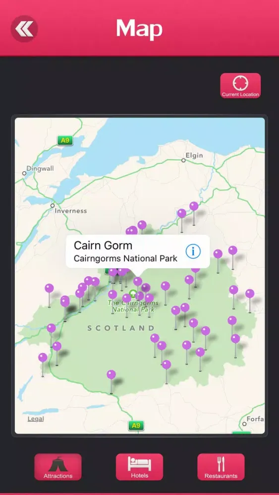 Capturas de tela do Cairngorms National Park
