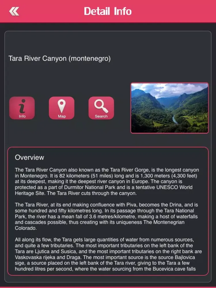 Tangkapan skrin Beautiful Canyons of The World iPad 