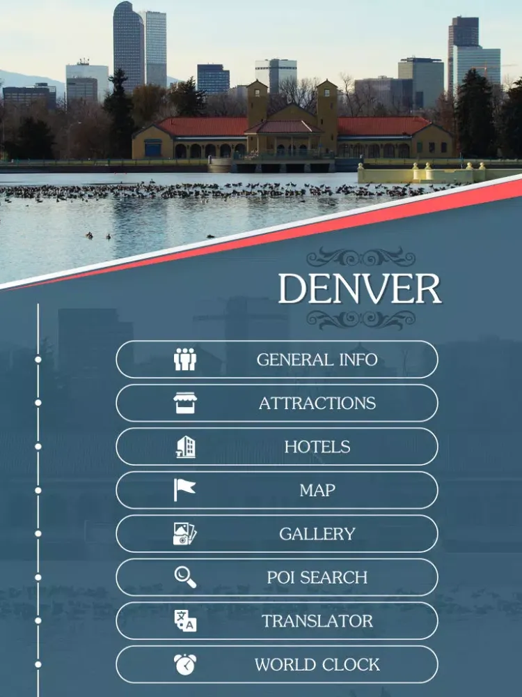 تصاویر Denver City Offline Travel Guide iPad 