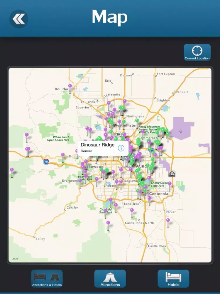 تصاویر Denver City Offline Travel Guide iPad 