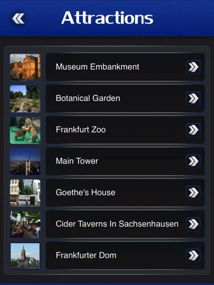 Frankfurt City Guide iPad  Ekran Görüntüleri